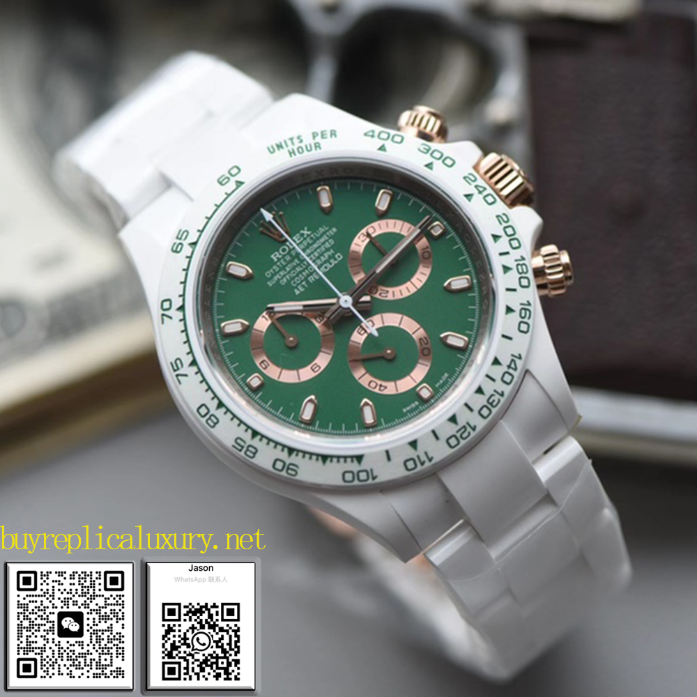 Rolex AET modified white porcelain gold Daytona