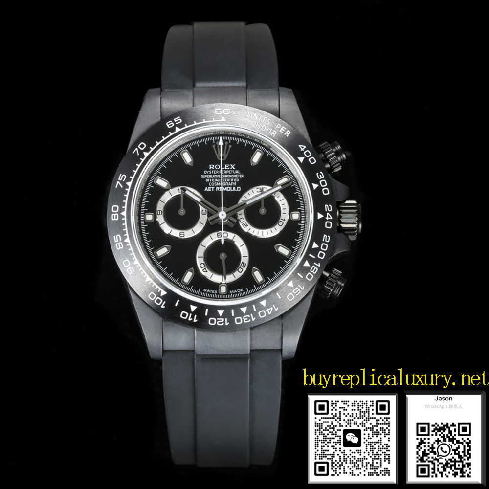 롤렉스 남성용 데이토나 블랙 다이얼 세라믹 시계&#03939