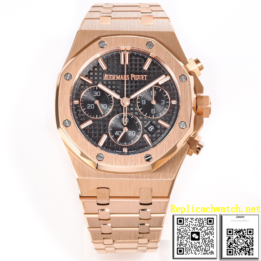 أوديمار بيغه أوديمار بيغه رويال أوك كرونوغراف ذهبي وردي