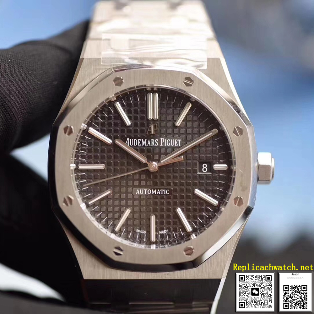 Audemars Piguet Royal Oak Watch Self Winding Black Dial