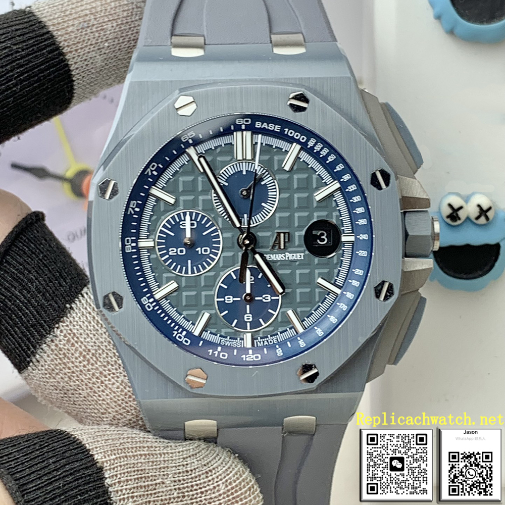 Audemars Piguet Watch Replica Royal Oak Offshore Titanium 26405TI Grey Dial