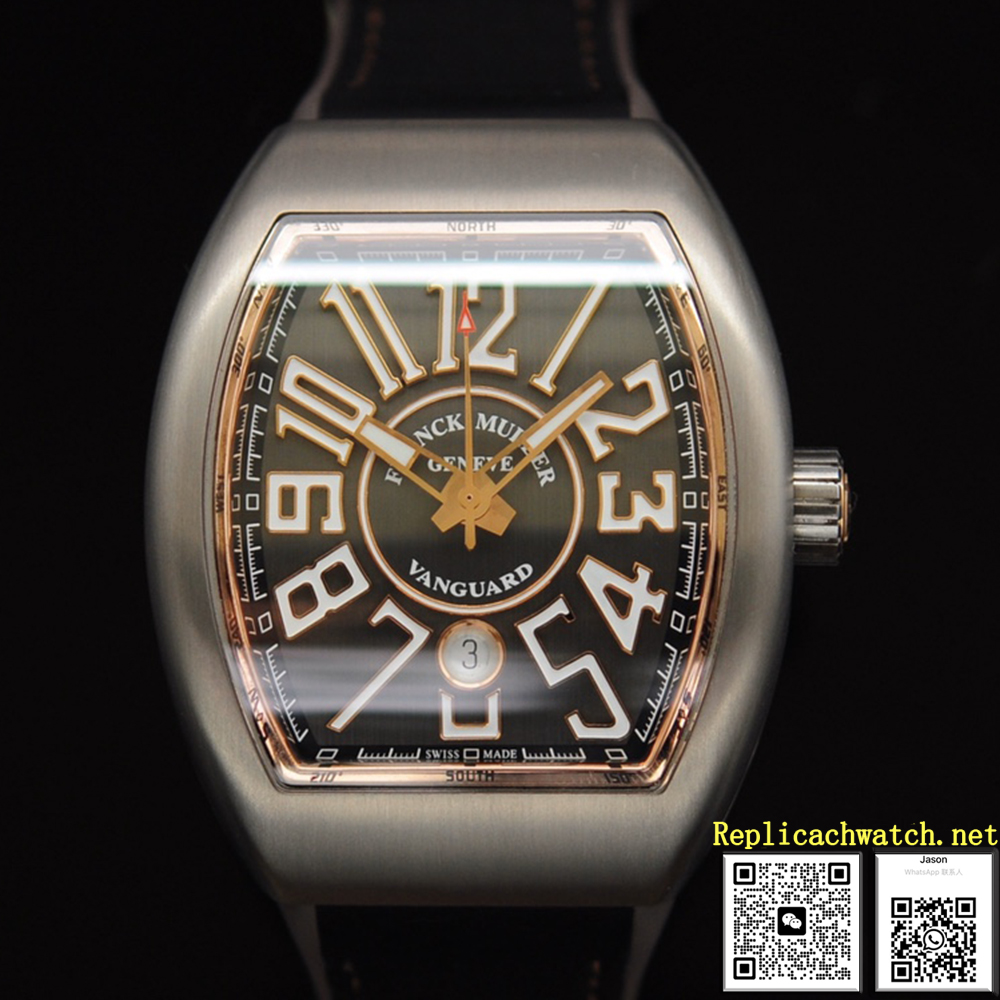 Franck Muller Vanguard Watch Titanium Gold Sides