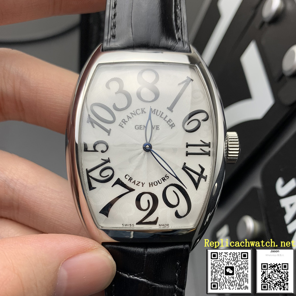 Franck Muller Cintree Curvex Watch Crazy Hours 8880 CH AC LGR BLK