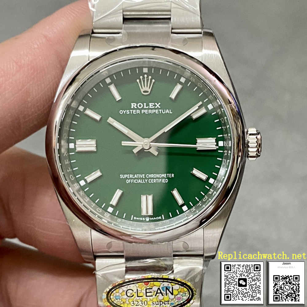 Rolex Oyster Perpetual Watch 36mm 126000-0005 Green Dial