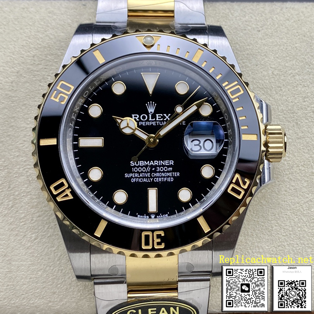 Rolex Submariner watch Date Oyster yellow gold M126613LN-0002